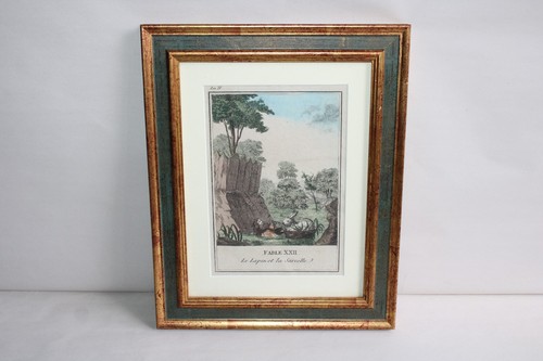 Ancienne gravure réhaussée