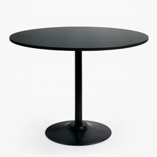 Table noire style Goblet ronde