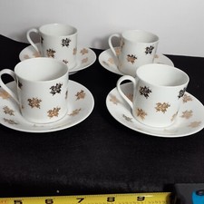 Lot/4 Marcel Chaufriasse Rose  Pattern Tea Set Limoges France Objets Dart Rare W