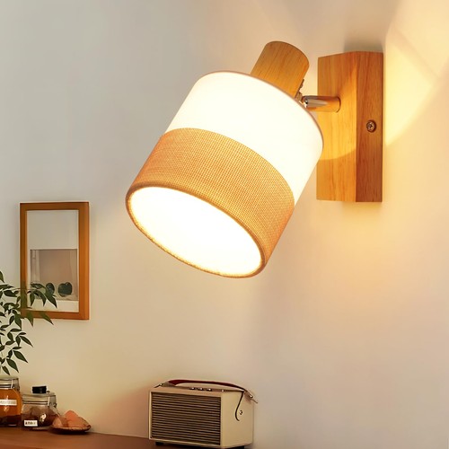 Lampe murale bois led - lampe,