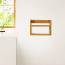 Porte-revues bois, support de rangement décoratif pour magazines, journaux,