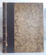 Antique TRAITE DE GEOMETRIE DESCRIPTIVE by Jules Pillet LEATHER Geometry Math