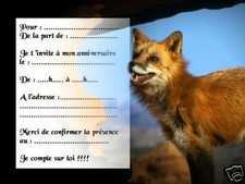 5 ou 12 cartes invitation