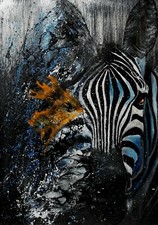 PRINT painting modern painting on aluminum Dibond L02 size 20*30 cm