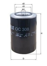 MAHLE ORIGINAL OC 308 Filtre à huile convient pour MERCEDES-BENZ AROCS ATEGO SK