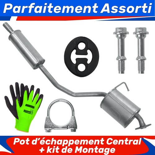 Pot échappement central - pot,