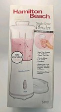 Hamilton Beach Personal Blender Single Serve 14 oz Travel Cup/Lid Dorm Ready NOB