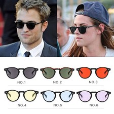 Style Vintage Lunettes Soleil Rondes Unisexe Petit Format UV400 Protection