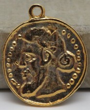 FEVE MEDAL COIN METAL PENDANT ROME ROMAN EMPEROR lapel BELIER