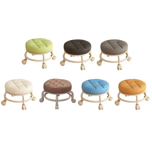 Tabouret roulettes rond - roulettes,