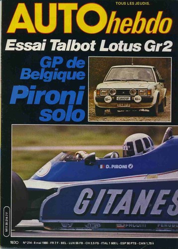 Auto hebdo 214 05 - hebdo, 08/05/1980