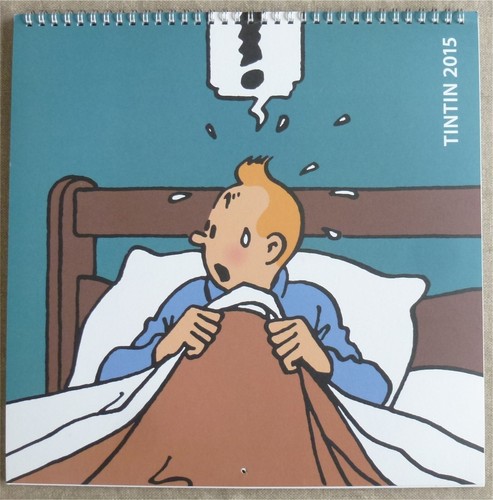 2015 calendrier tintin 12 - calendrier, -12