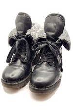 Bottines noires fourrées Out