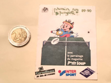 STICKER school 1st not PONGISTE / Cornilleau / TURTLE