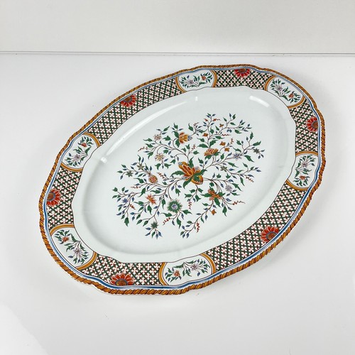 Gien grand plat ovale faïence - gien,