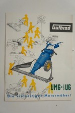 Gutbrod engine mower brochure type UM6 4 pages 1962