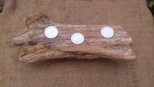 Bougeoir décoratif bois