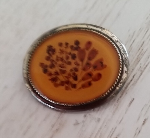 Broche vintage effet vieilli - effet,