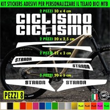 Kit 8 autocollants cadre de vélo UNIVERSELS protection VTT CYCLISME ROUTE 2400