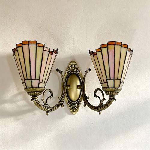 Mission tiffany style - mission, 2-light