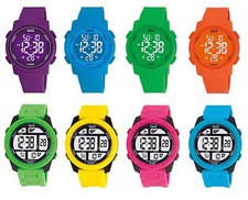 Q&q Chronographe Montre Coloré Montre Femmes Hommes Type Coloré, Montre Unisexe