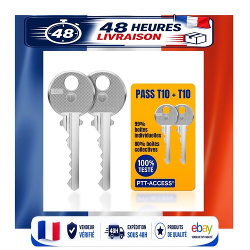Clé pass ptt t10 lot - ptt, de