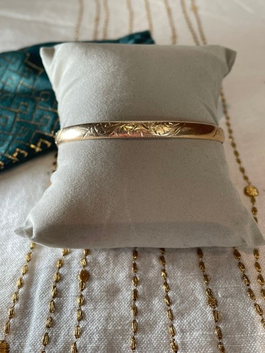 Ancien bracelet jonc jaune - ancien,
