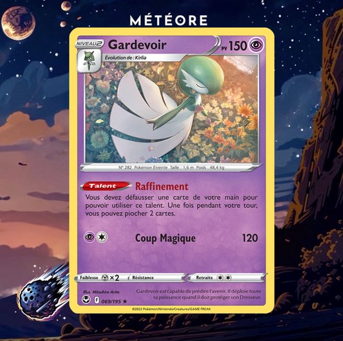 Carte pokémon gardevoir - carte,