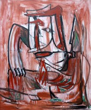 JACQUES LE NOANE (1928-2016) COMPOSITION SURREALISTE HUILE SUR TOILE 1996 (38)