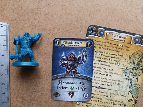 Black dwarf miniature cards - dwarf,