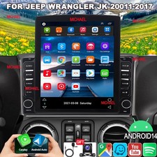 9.7" Car Stereo Radio For Jeep Wrangler JK 2011-2017 Carplay Android15 Wifi Navi