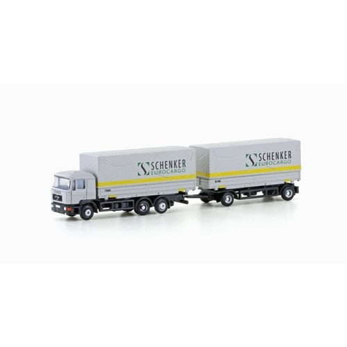 Camion double remorque man f90 - remorque,