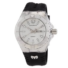 Technomarine Cruise Monogram Date Day Quartz Silver Dial Men's Watch TM-122007