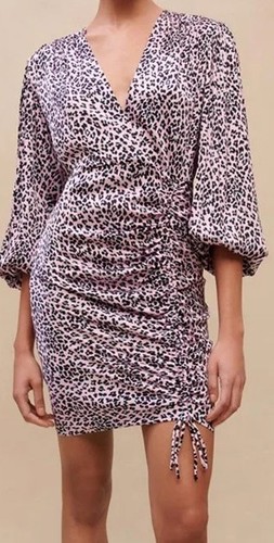 Robe maje léopard - rose, neuve