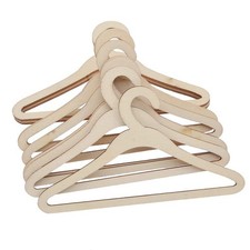 Lot 10pcs Cintres en Bois