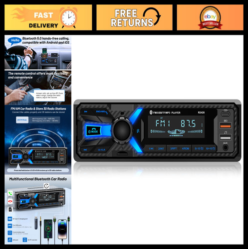 Bluetooth car stereo with - bluetooth,