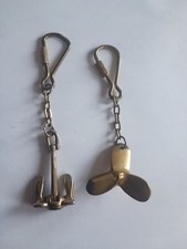 2 Porte-clés métal Ancre et
