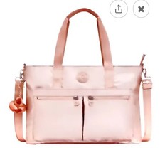 Bolsa Kipling Modelo Natalie 100% Original Color Pink Sands $193 MSRP Laptop Bag