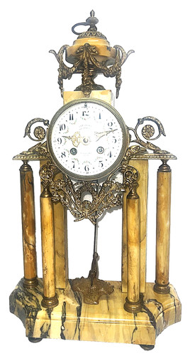 Pendule colonnes style - pendule,