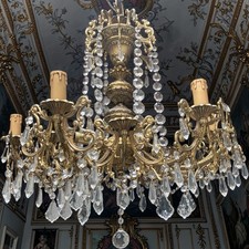 Lustre princier en bronze et