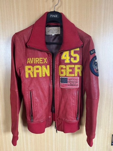Avirex veste cuir blouson - cuir,