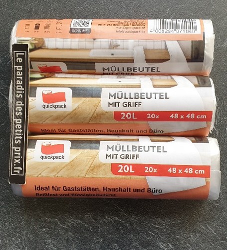 Sac poubelle litres - poubelle, 20