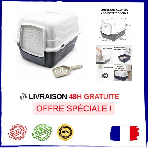 Maison toilette pour chat - toilette,