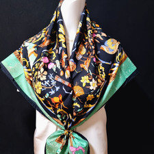 RARE VINTAGE HERMES Silk Scarf