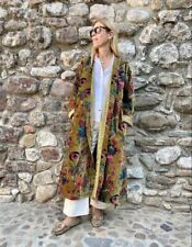 Indian Green Floral Kimono Velvet Kimono Robes Night Gown Bridal Night Kimono AU