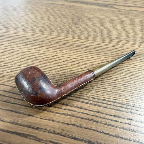 Pipe vintage gainée cuir - gainée,