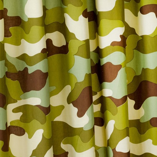 Rideaux doublés camouflage - doublés,