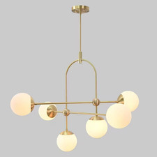 Lustre Spoutnik en laiton