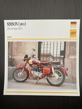 CARTE FICHE MOTO collection