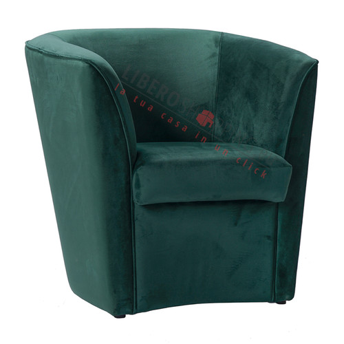 Fauteuil velours vert pour - en,
